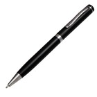 Ручка подарочная, шариковая "Коломбо" в кожзам футляре, поворотная, корпус черный с серебром - Фото 3