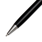 Ручка подарочная, шариковая "Коломбо" в кожзам футляре, поворотная, корпус черный с серебром - фото 9496363