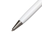 Ручка подарочная, шариковая "Коломбо" в кожзам футляре, поворотная, корпус белый с серебром - Фото 4