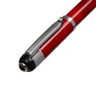 Ручка подарочная шариковая "Вензура" Calligrata, в кожзам футляре, поворотная, корпус коричневый с серебром - фото 9496370
