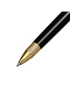 Ручка подарочная Calligrata «Вензура», шариковая, поворотная, в футляре кожзам, корпус чёрный с золотым - Фото 1