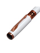 Ручка подарочная Calligrata «Кронос», шариковая, поворотная, в футляре кожзам, корпус белый с золотым 7584543