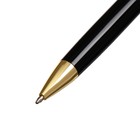 Ручка подарочная, шариковая "Кронос" в кожзам футляре, поворотная, корпус черный с золотым - Фото 4