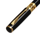 Ручка подарочная, шариковая "Кронос" в кожзам футляре, поворотная, корпус черный с золотым - Фото 5