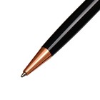 Ручка подарочная, шариковая "Тонга" в кожзам футляре, поворотная, корпус черный с золотым - фото 7291723