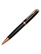 Ручка подарочная Calligrata «Тонга», шариковая, поворотная, в футляре кожзам, корпус чёрный с золотым 7584548