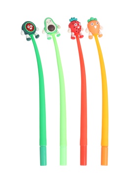 Ручка-прикол Calligrata «Фрукты», гелевая. синий стержень, МИКС