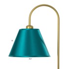 Торшер напольный BayerLux «Паула», 1×15 Вт, Е27, золото, 42×42×165 см - Фото 4