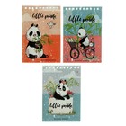 Блокнот А5, 40 листов на гребне "Удивительные панды", обложка ламинированный картон, МИКС - фото 9763345