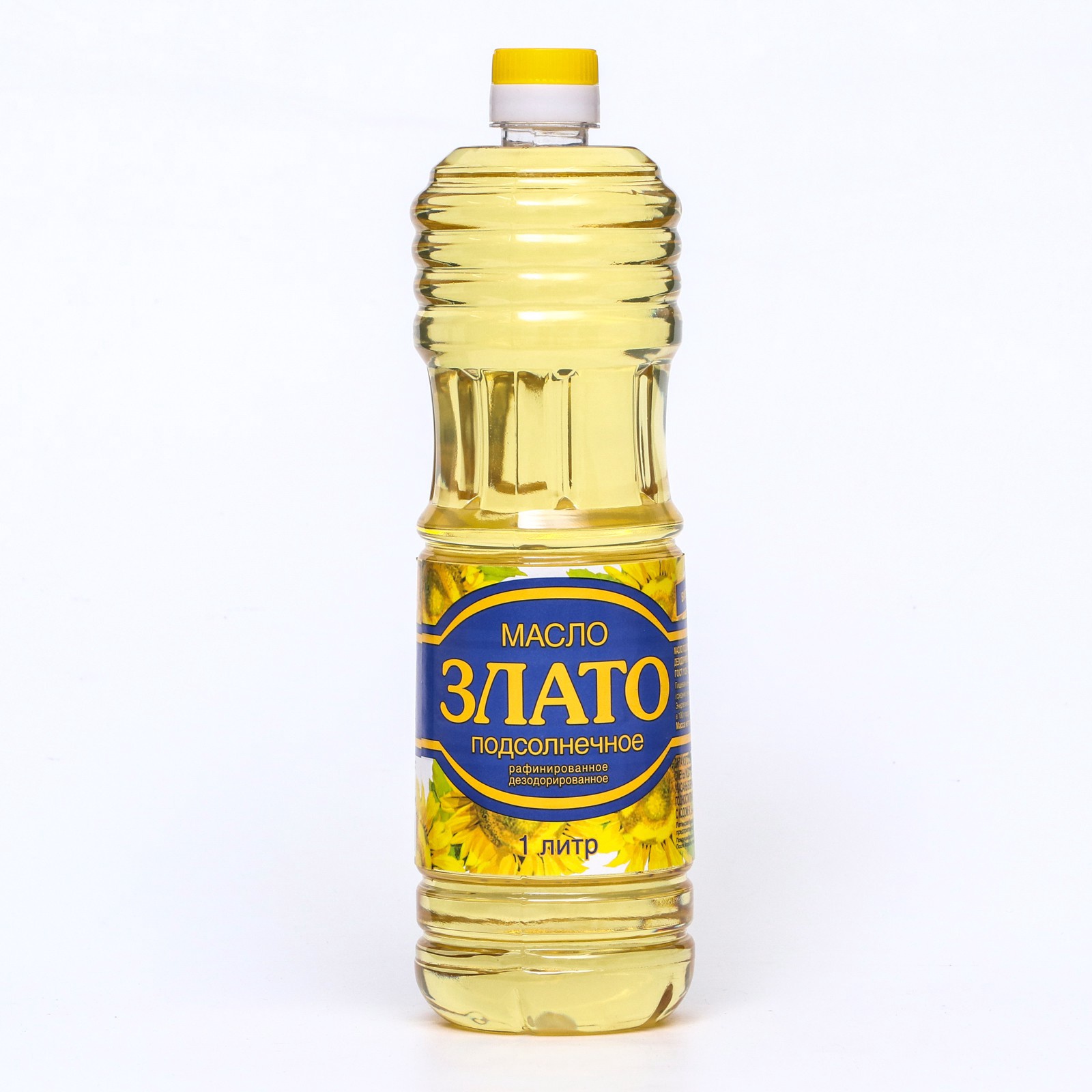 Масло подсолнечное "ЗЛАТО" рафинированное , дезодорированное , 1000 мл ...