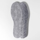 Стельки для обуви, утеплённые, универсальные, фольгированные, 36-45 р-р, пара, цвет серый - фото 1214937