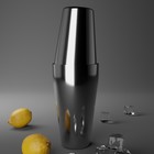 Бостонский шейкер из нержавеющей стали, 750+550 мл, 9×26.5 см, 304 сталь, серебряный - Фото 5