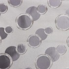 Клеёнка на стол на тканевой основе «Пузыри», рулон 20 метров, ширина 137 см, толщина 0,22 мм, цвет серебряный 7990301