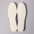 Стельки для обуви, утеплённые, фольгированные, с эластичной пеной, универсальные, 36-45р-р, 29,5 см, пара, цвет белый - Фото 2