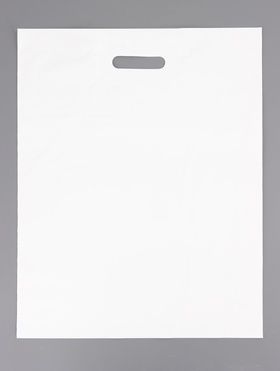 Пакет полиэтиленовый с вырубной ручкой, белый, 40?50 см, 30 мкм (комплект 50 шт)