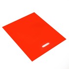 Пакет полиэтиленовый с вырубной ручкой, Красный 40-50 См, 30 мкм - Фото 2