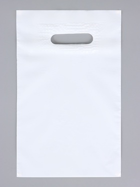 Пакет полиэтиленовый с вырубной ручкой, Белый 20-30 См, 30 мкм (комплект 50 шт)