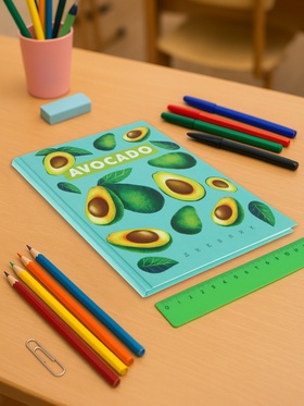 Дневник школьный для 5-11 классов, «Авокадо с косточкой ПАТТЕРН», твёрдая обложка 7БЦ, глянцевая ламинация, 48 листов