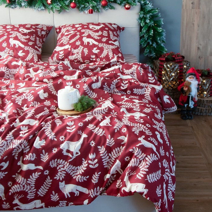 Постельное бельё Этель 1.5 сп Christmas time 143х215 см, 150х214 см, 70х70 см - 2 шт - Фото 1