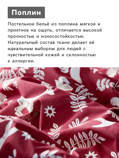 Постельное бельё 1.5-спальное «Этель» Christmas time, поплин