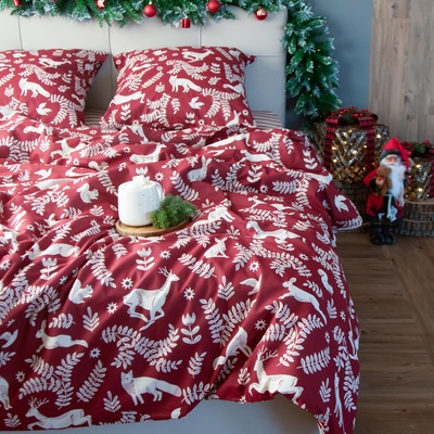 Постельное бельё Этель дуэт Christmas time 143х215 см - 2 шт, 220х240 см, 70х70 см -2 шт