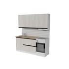 Кухонный гарнитур прямой «Амели макси», 1800×600 мм, цвет белый/дуб бунратти/дуб грей - Фото 3