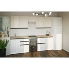 Кухонный гарнитур прямой «Амели мега», 2500×600 мм, цвет белый/дуб бунратти/дуб грей - Фото 1