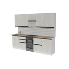 Кухонный гарнитур прямой «Амели мега», 2500×600 мм, цвет белый/дуб бунратти/дуб грей - Фото 3