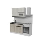 Кухонный гарнитур прямой «Паола лайт», 1200×600 мм, цвет белый/кантри/дуб грей/дуб браун - Фото 3