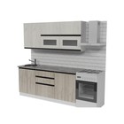 Кухонный гарнитур прямой «Паола макси», 1800×600 мм, цвет белый/кантри/дуб грей/дуб браун - Фото 3