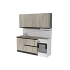 Кухонный гарнитур прямой «Равенна макси», 1800×600 мм, цвет венге/алмабра тёмная/дуб браун - Фото 3