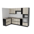 Кухонный гарнитур угловой «Равенна мега прайм», 2700×1500 мм, цвет венге/алмабра тёмная/дуб браун - Фото 3