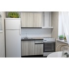 Кухонный гарнитур прямой для маленькой кухни «Равенна мини», 1000×600 мм, цвет венге/алмабра тёмная/дуб браун - Фото 1