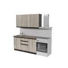 Кухонный гарнитур прямой «Равенна нормал», 1500×600 мм, цвет венге/алмабра тёмная/дуб браун - Фото 3