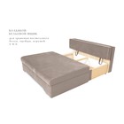 Прямой диван «Твист 3», механизм еврокнижка, велюр, цвет бежевый - Фото 4