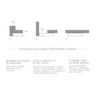 Диван прямой «Твист 3», механизм еврокнижка, велюр, цвет серый - Фото 9