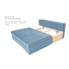 Прямой диван «Твист 3», механизм еврокнижка, велюр, цвет синий - Фото 4