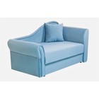 Детский диван №2, механизм еврокнижка, велюр, цвет синий - фото 109893341