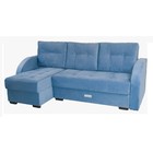 Диван угловой «Милан», еврокнижка, блок независимых пружин, левый угол, велюр, цвет синий - Фото 2