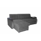 Диван угловой «Лео», механизм дельфин, левый угол, велюр, цвет графит - Фото 6