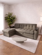 Диван угловой «Лео», механизм дельфин, левый угол, велюр, цвет коричневый - Фото 4