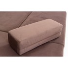 П-образный диван малый «Виват», механизм еврокнижка, велюр, цвет коричневый - Фото 3