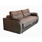 Прямой диван «Ливерпуль 2», еврокнижка, блок независимых пружин, велюр, цвет коричневый - Фото 3