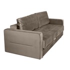 Диван прямой «Ливерпуль 3», еврокнижка, блок независимых пружин, велюр, цвет коричневый - Фото 2