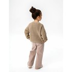 Кардиган для девочки Amarobaby Knit, рост 134 см, цвет бежевый - Фото 6