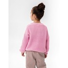 Кардиган для девочки Amarobaby Knit, рост 140 см, цвет розовый - Фото 3