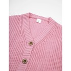 Кардиган для девочки Amarobaby Knit, рост 140 см, цвет розовый - Фото 6