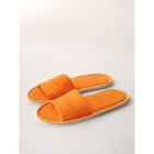 Тапочки женские Amaro Home, махра, размер 36-38, цвет персиковый - Фото 1