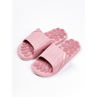 Тапочки с массажным эффектом AMARO HOME Relax Step Открытый нос (Розовый) 38-39 - Фото 7