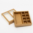 Коробка под 8 конфет + шоколад, с окном, крафт, 17,7 х 17,85 х 3,85 см, набор 5 шт 7917214